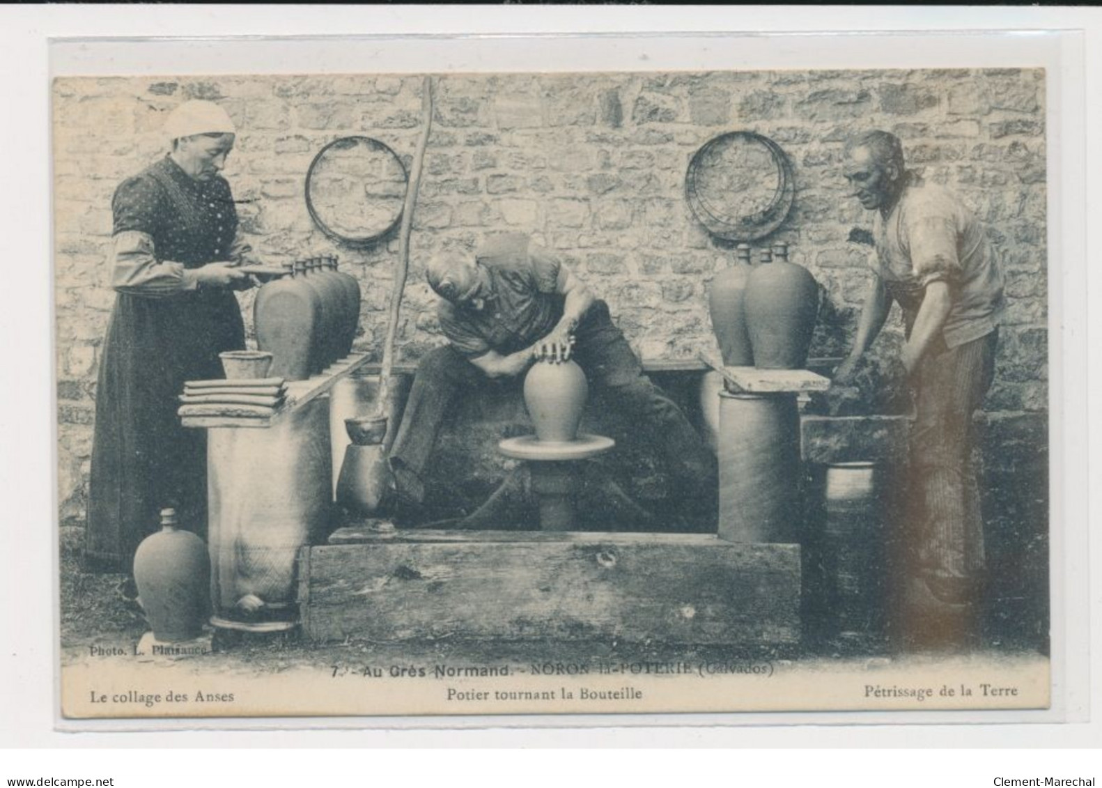 NORON LA POTERIE - Potier Tournant Bouteille - Très Bon état - Altri & Non Classificati