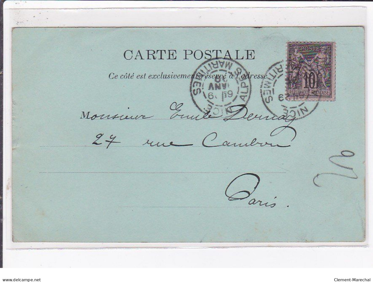 Jean de CALDAIN : lot de 8 cartes postales de 1898 (femmes) autographe de Raoul THOMEN - bon état général