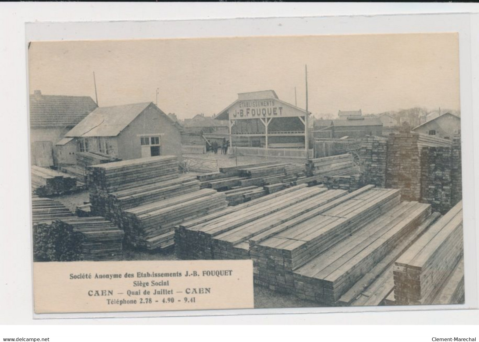 CAEN - Etablissements J.B Fouquet - Quai De Juillet - Très Bon état - Caen