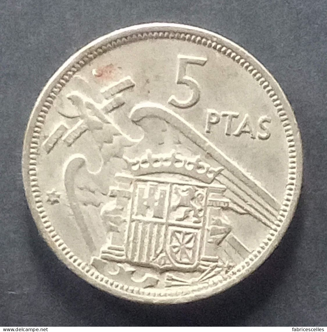 Espagne - Pièce De 5 Pesetas 1957 (Franco) - 5 Pesetas