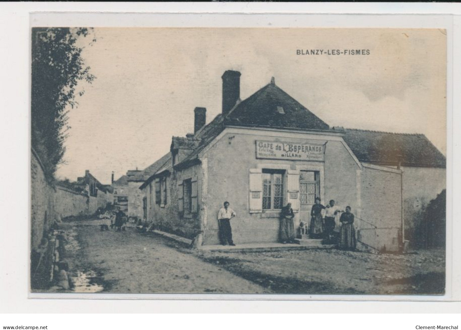 BLANZY LES FISMES - Café De L'espérance - Très Bon état - Andere & Zonder Classificatie