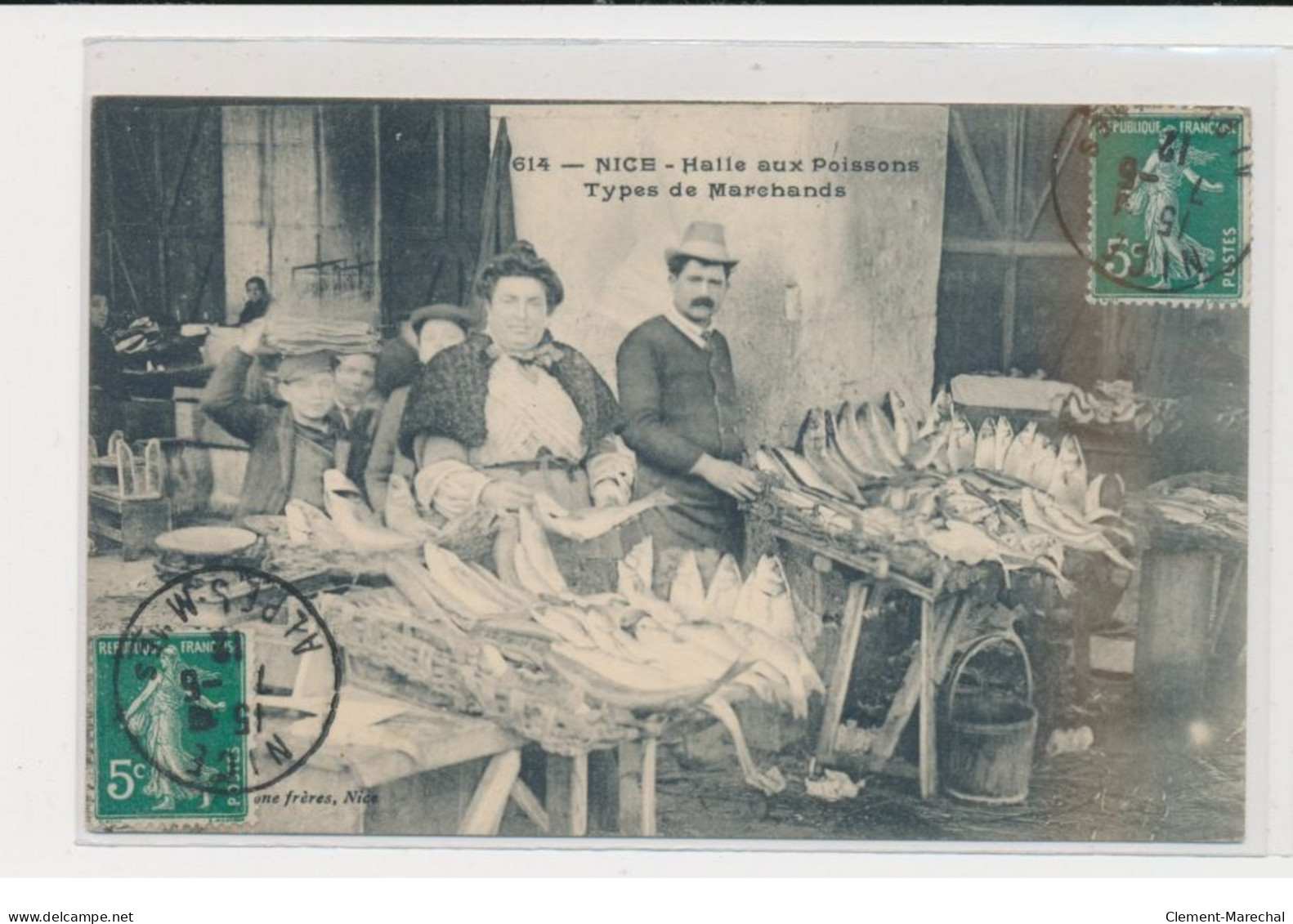 NICE - Halle Aux Poissons - Types De Marchands -  Très Bon état - Autres & Non Classés