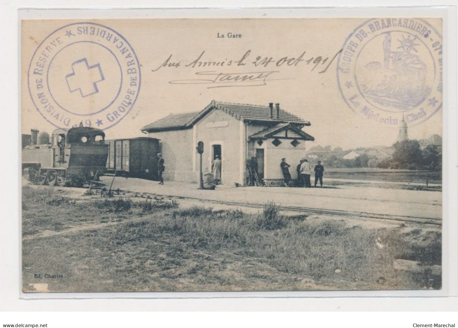 Pierrefitte-sur-Aire - La Gare  (philatélie - Cachet)- Très Bon état - Andere & Zonder Classificatie