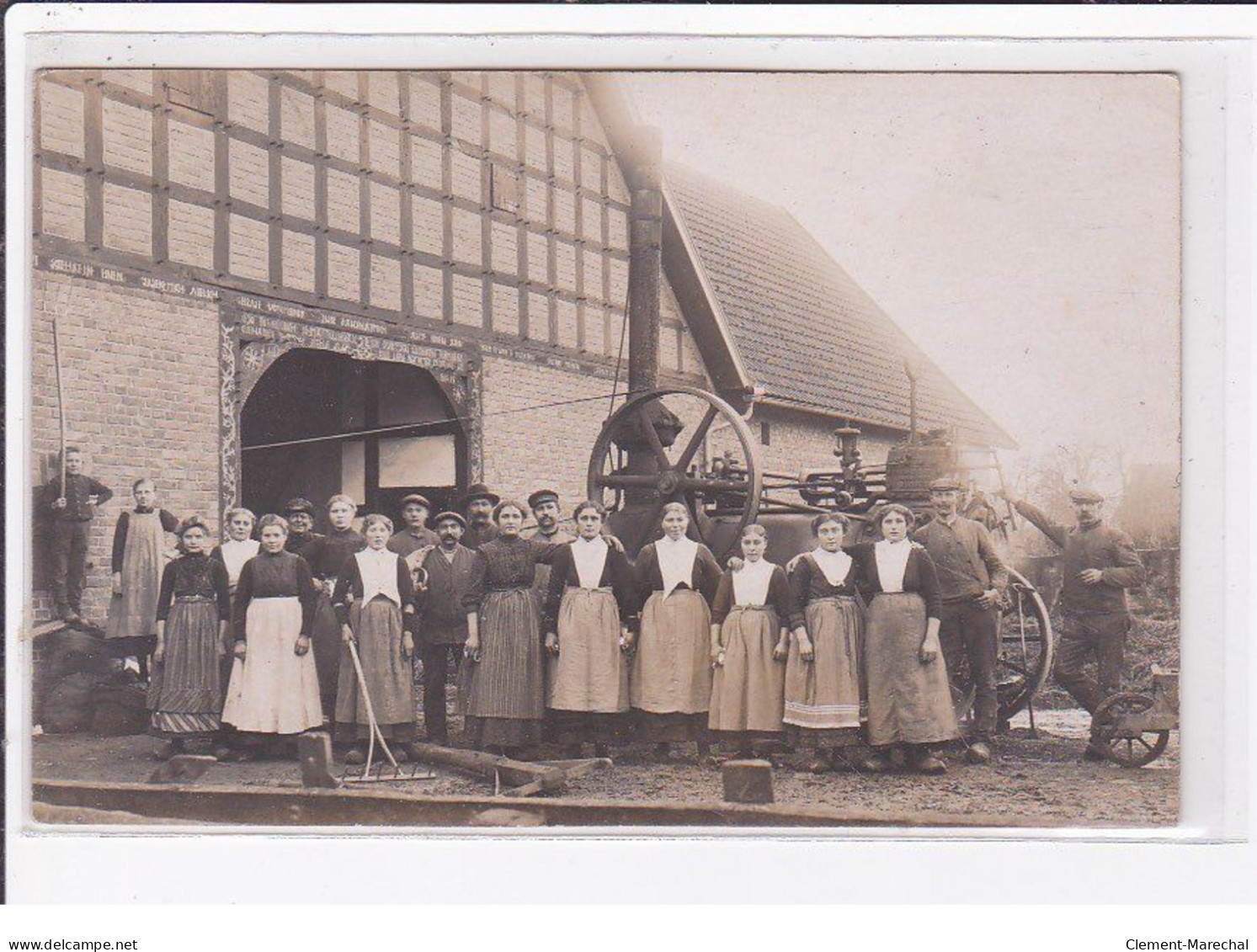 MINDEN / HAHLEN : Fotokarte - Landwirtschaft - Dreschmaschine - Mint (agriculture - Carte Photo -batteuse) Très Bon état - Minden