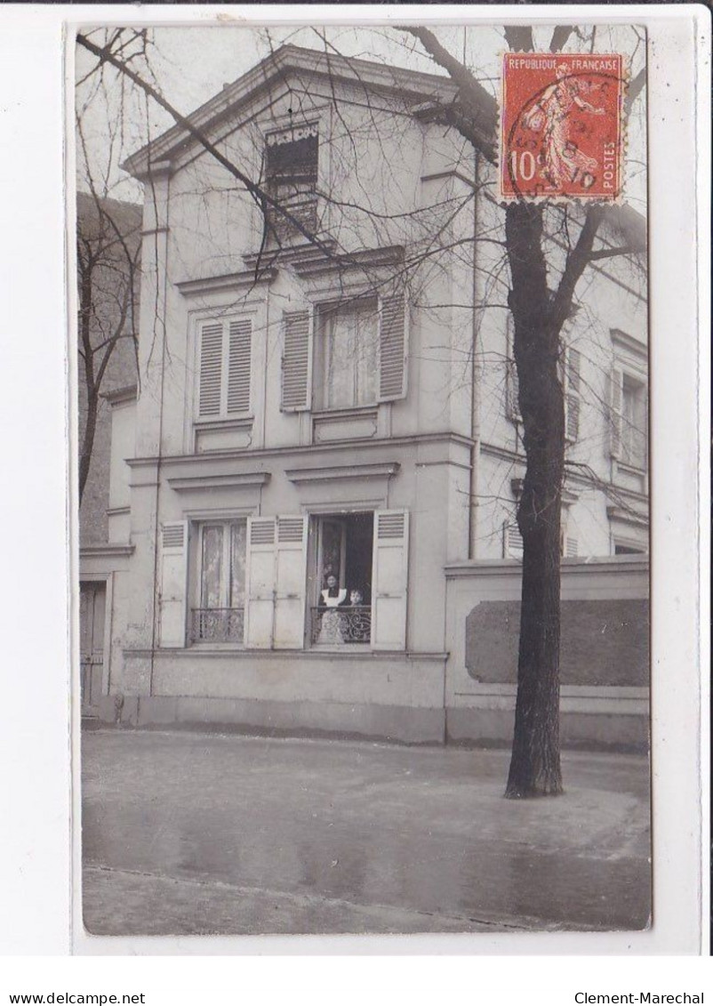 SAINT DENIS : Carte Photo D'un Immeuble En 1910 - Très Bon état - Saint Denis