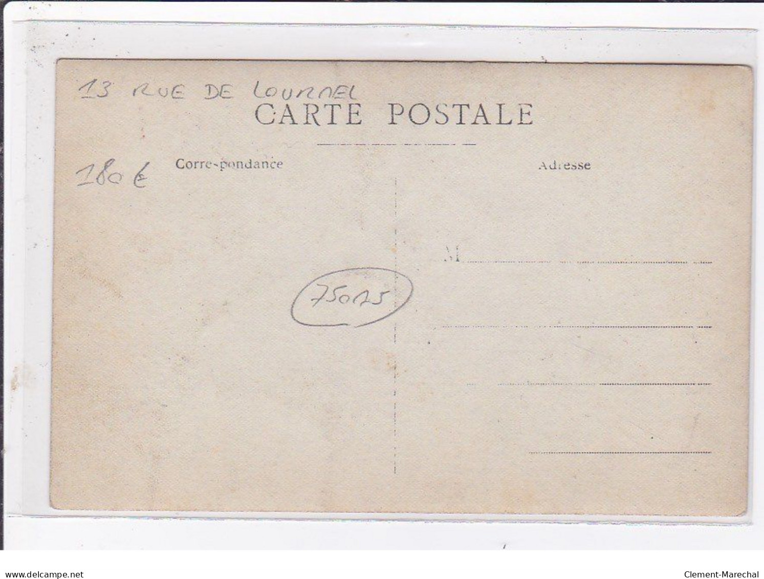 PARIS 15ème : Carte Photo Du Salon De Coiffure DELAGNEAU Au 13 Rue De Lourmel(coiffeur) - Très Bon état - Arrondissement: 15