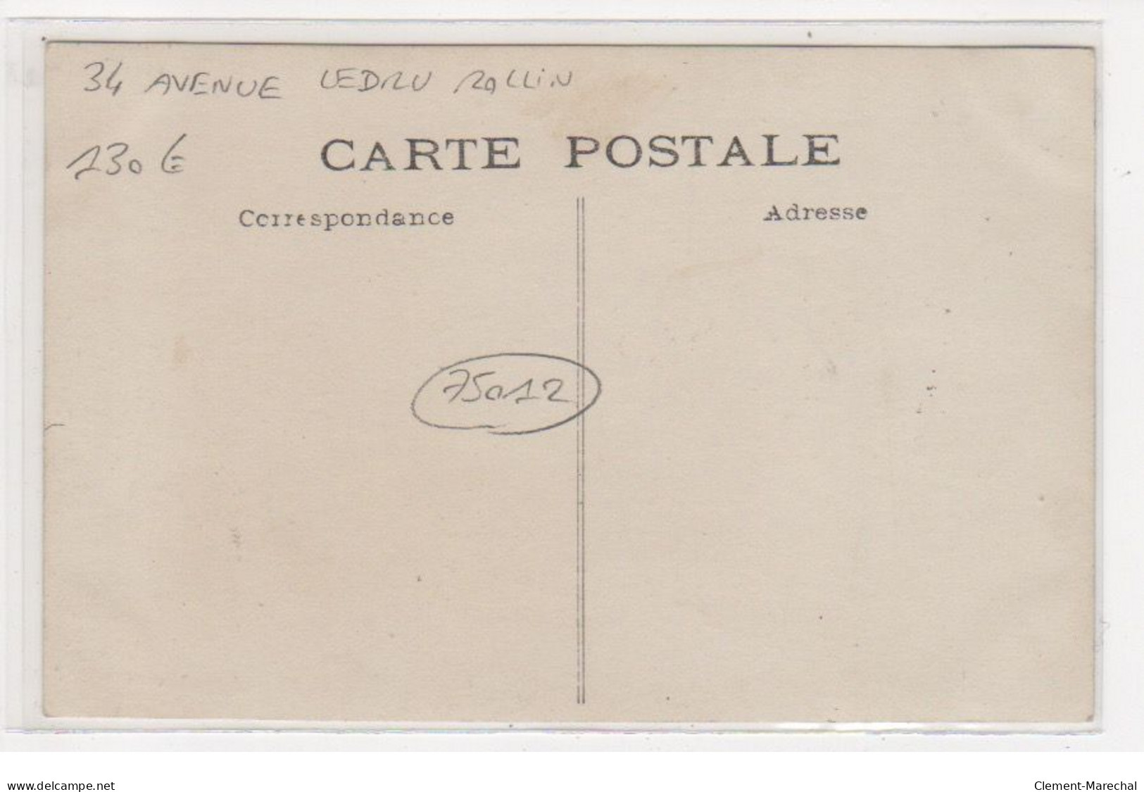 PARIS 11 ème : Carte Photo De La Brasserie Louis Raeppel (café) Au 34 Avenue Ledru Rollin - Très Bon état - Arrondissement: 11