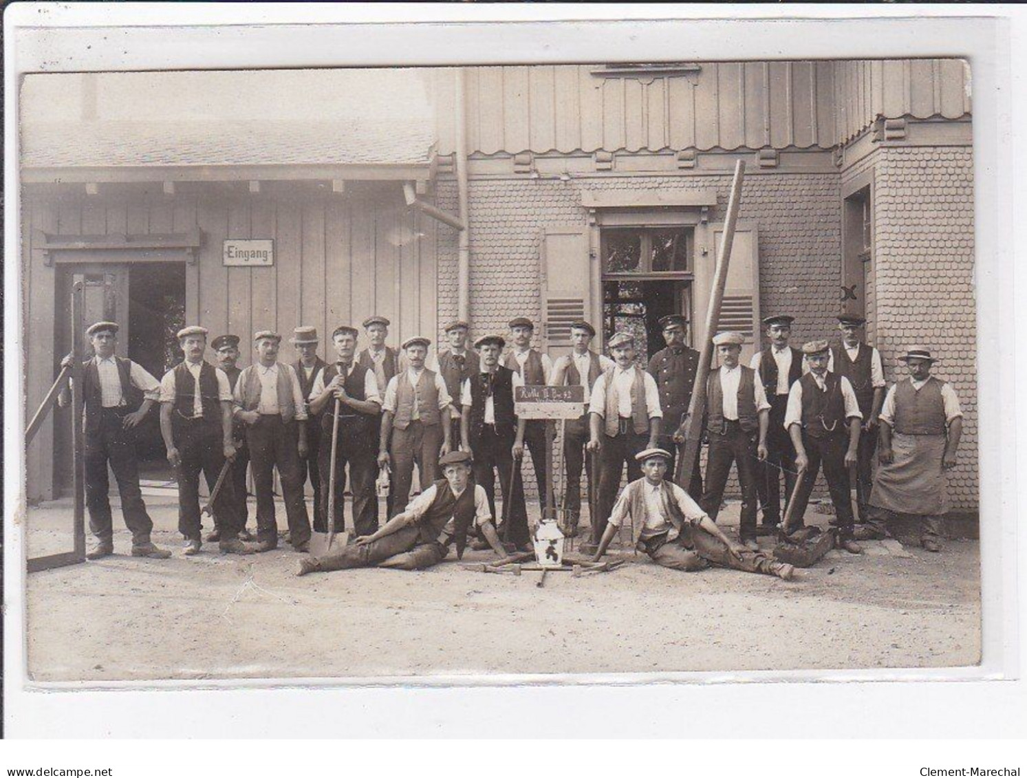 BISCHEIM : Carte Photo D'ouvriers (ROTTE) - Très Bon état - Altri & Non Classificati