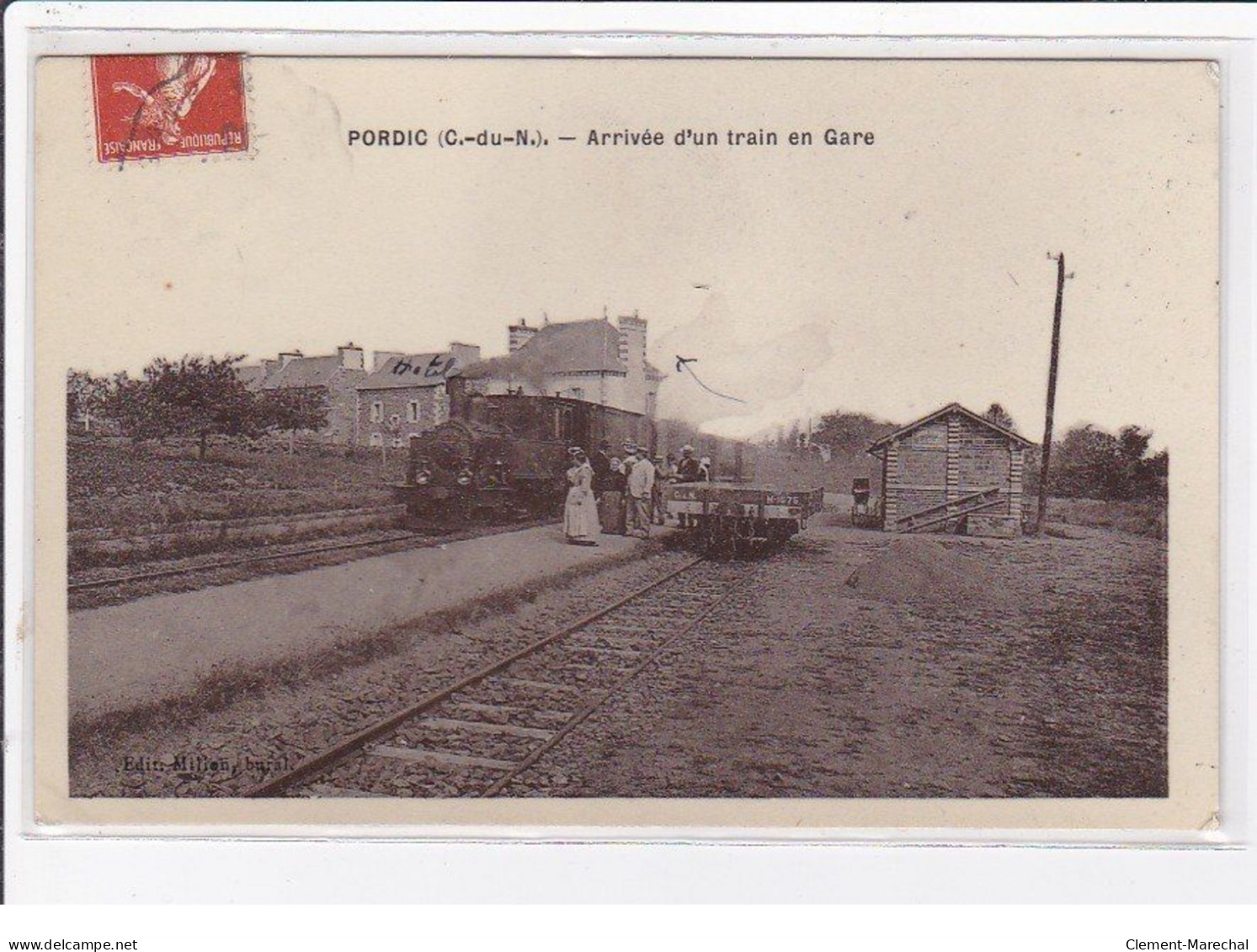 PORDIC : Arrivée D'un Train En Gare - Très Bon état - Sonstige & Ohne Zuordnung