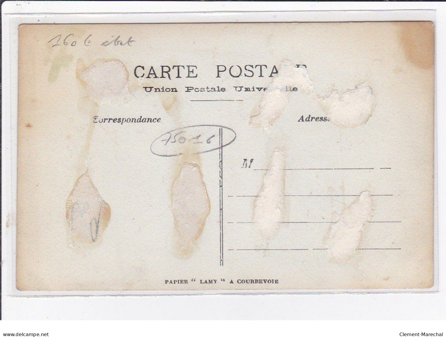 PARIS 16ème : Carte Photo Du Magasin Et D'un Charriot De Livraison De La Maison LUCE Au 41 Rue De L'Annonciation - état - Distrito: 16