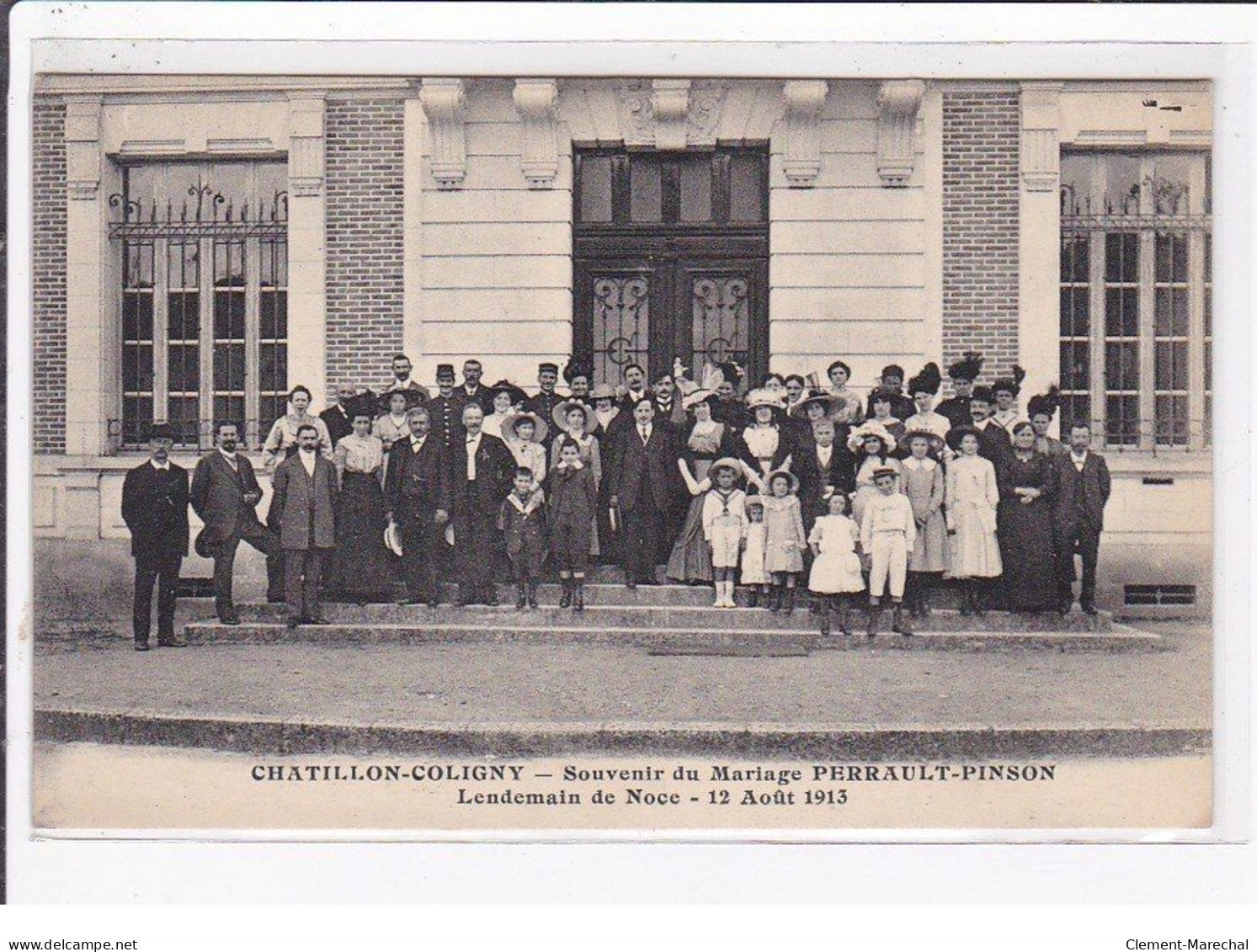 CHATILLON COLIGNY : Souvenir Du Mariage PERRAULT PINSON En 1913 - Très Bon état - Chatillon Coligny