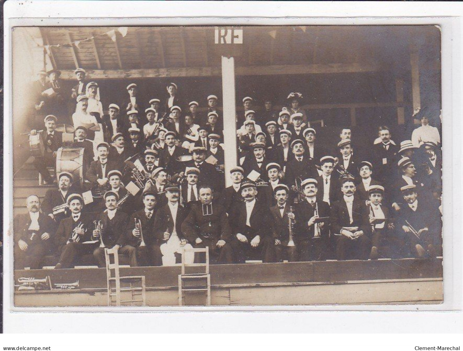 SAINT ANDRE LE PUY : Carte Photo De La Fanfare - Très Bon état - Other & Unclassified