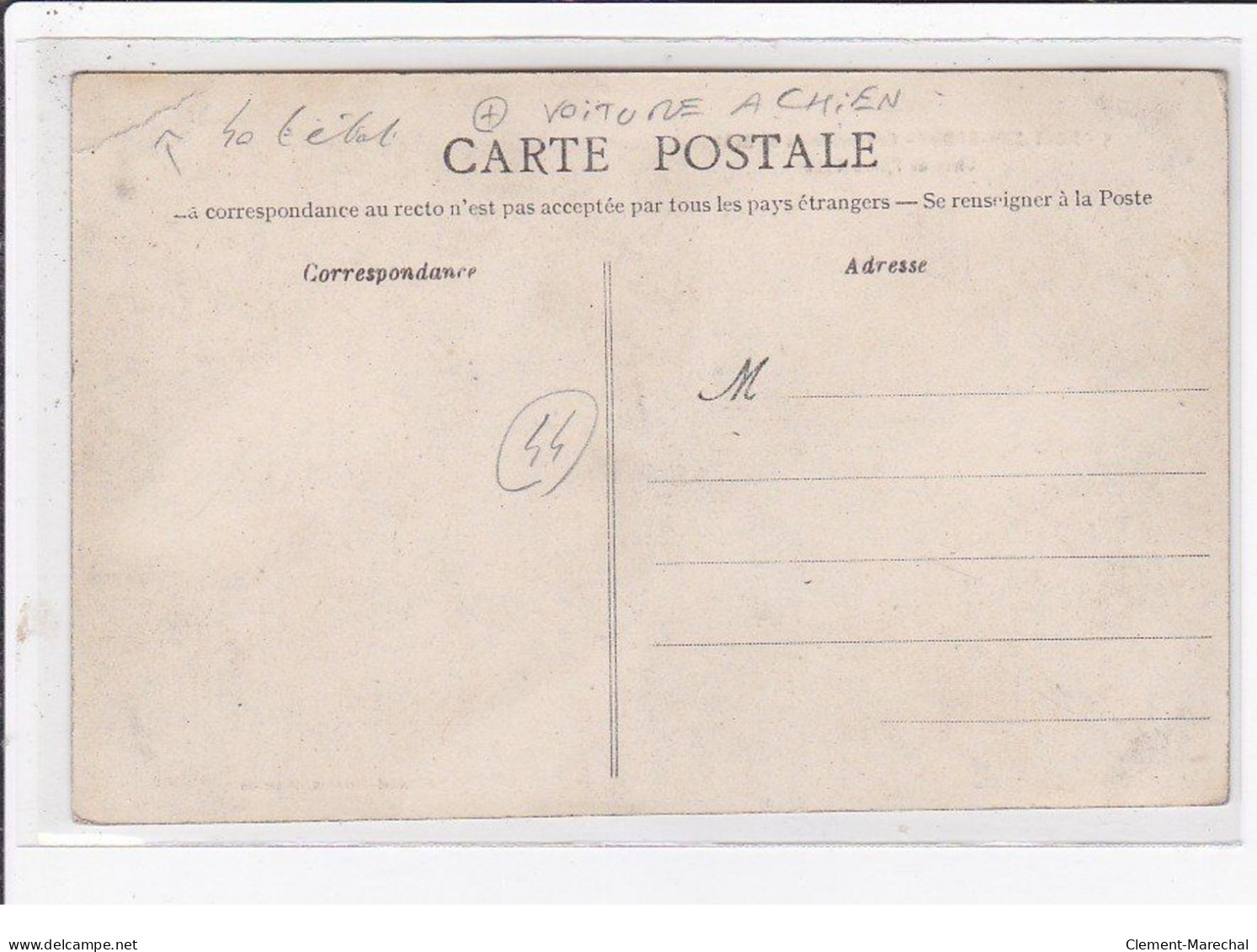 NORT SUR ERDRE : Cavalcade Du 28 Aout 1910 - Char De L'aéro-cabot (voiture à Chien) - état - Nort Sur Erdre