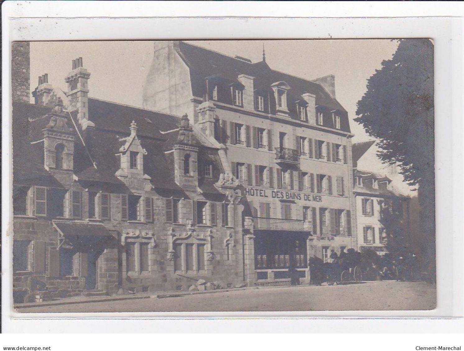 ROSCOFF : Carte Photo De L'hotel Des Bains De Mer - Très Bon état - Roscoff