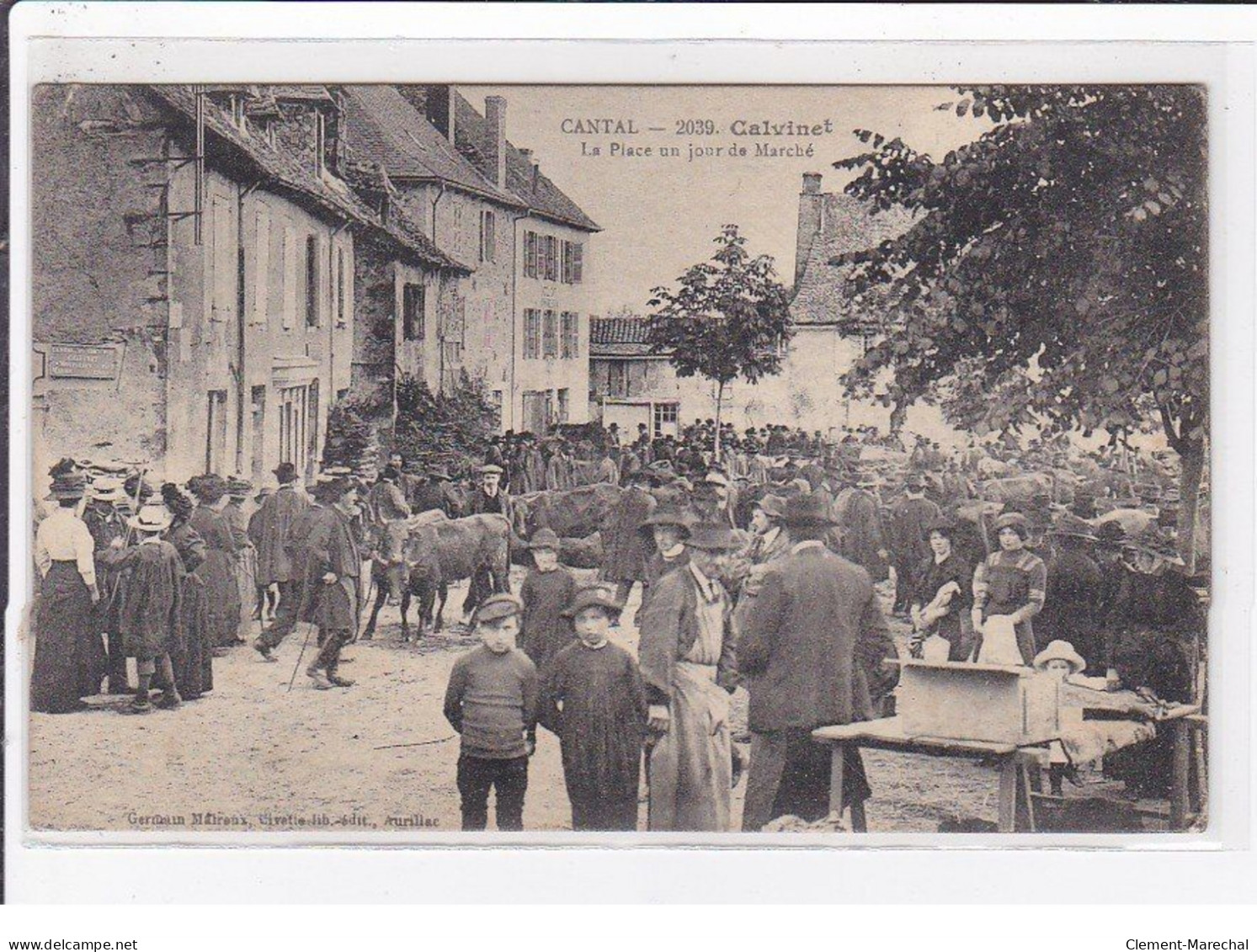 CALVINET : La Place Un Jour De Marché - Très Bon état - Andere & Zonder Classificatie