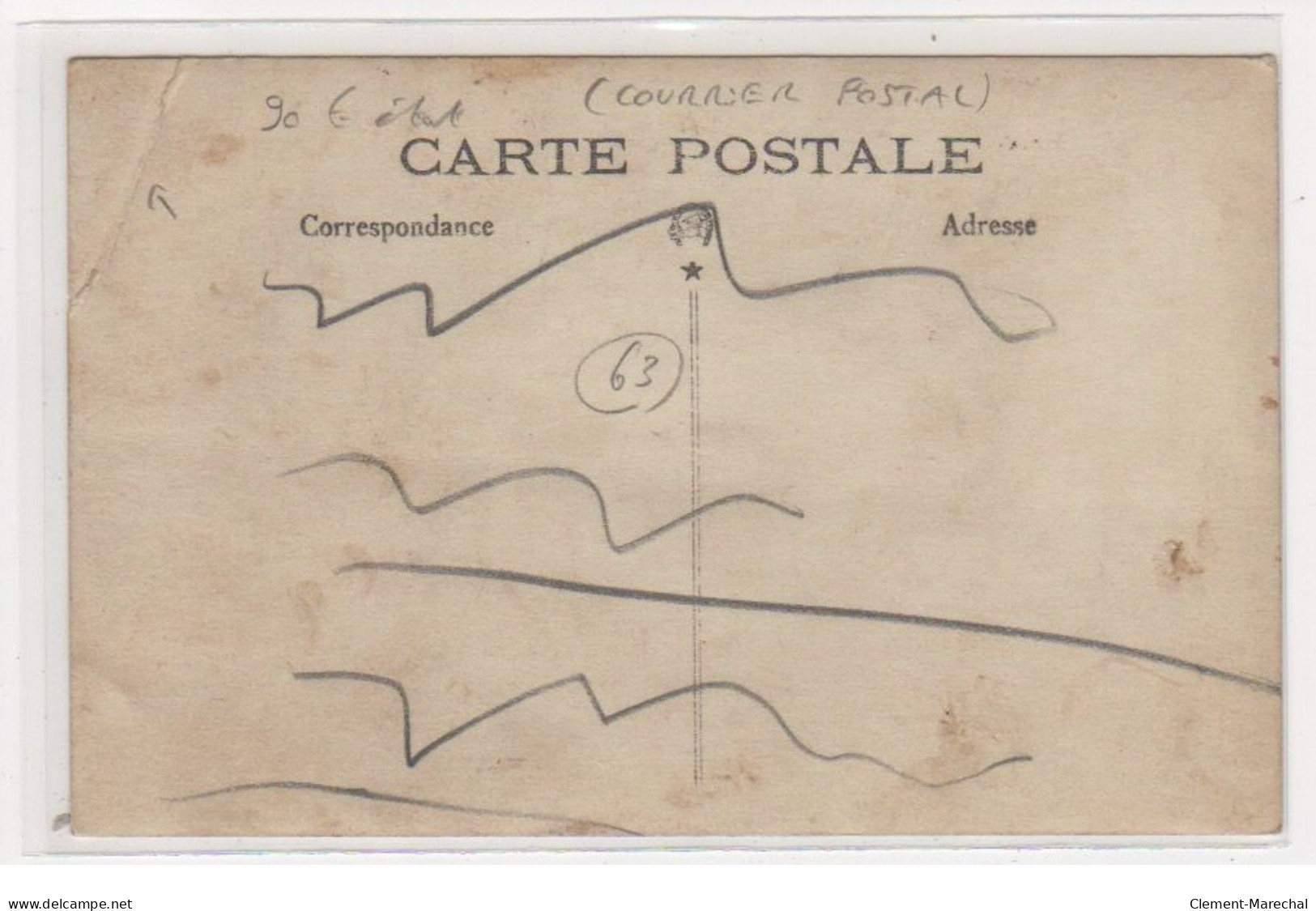 A LOCALISER : Carte Photo D'un Groupe De Personnes Et D'un Courrier Postal (Poste) - état - Autres & Non Classés