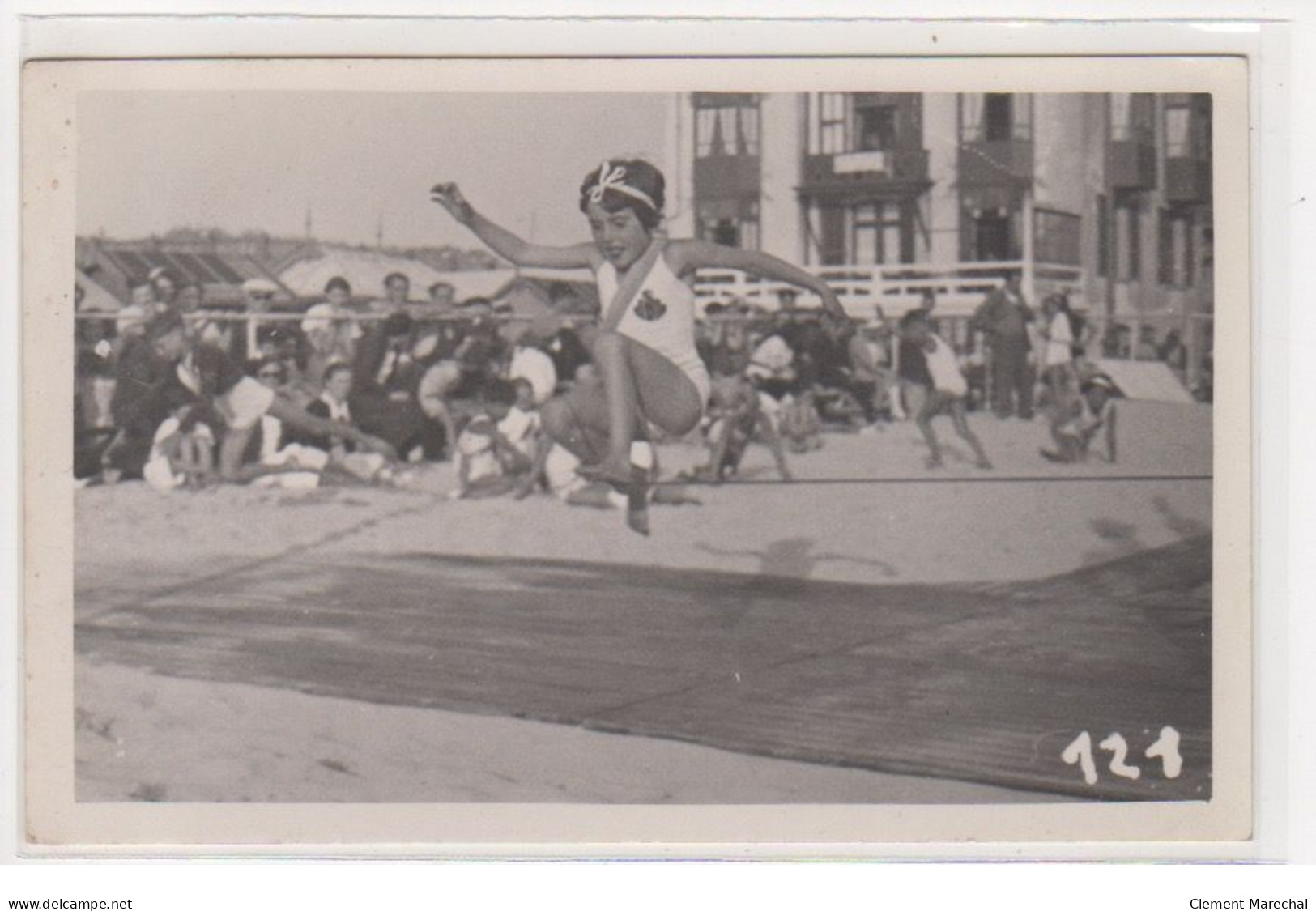 BERCK PLAGE : Carte Photo D'un Concours Sportif (athlétisme) Au Stade Bertagnol - Très Bon état - Berck