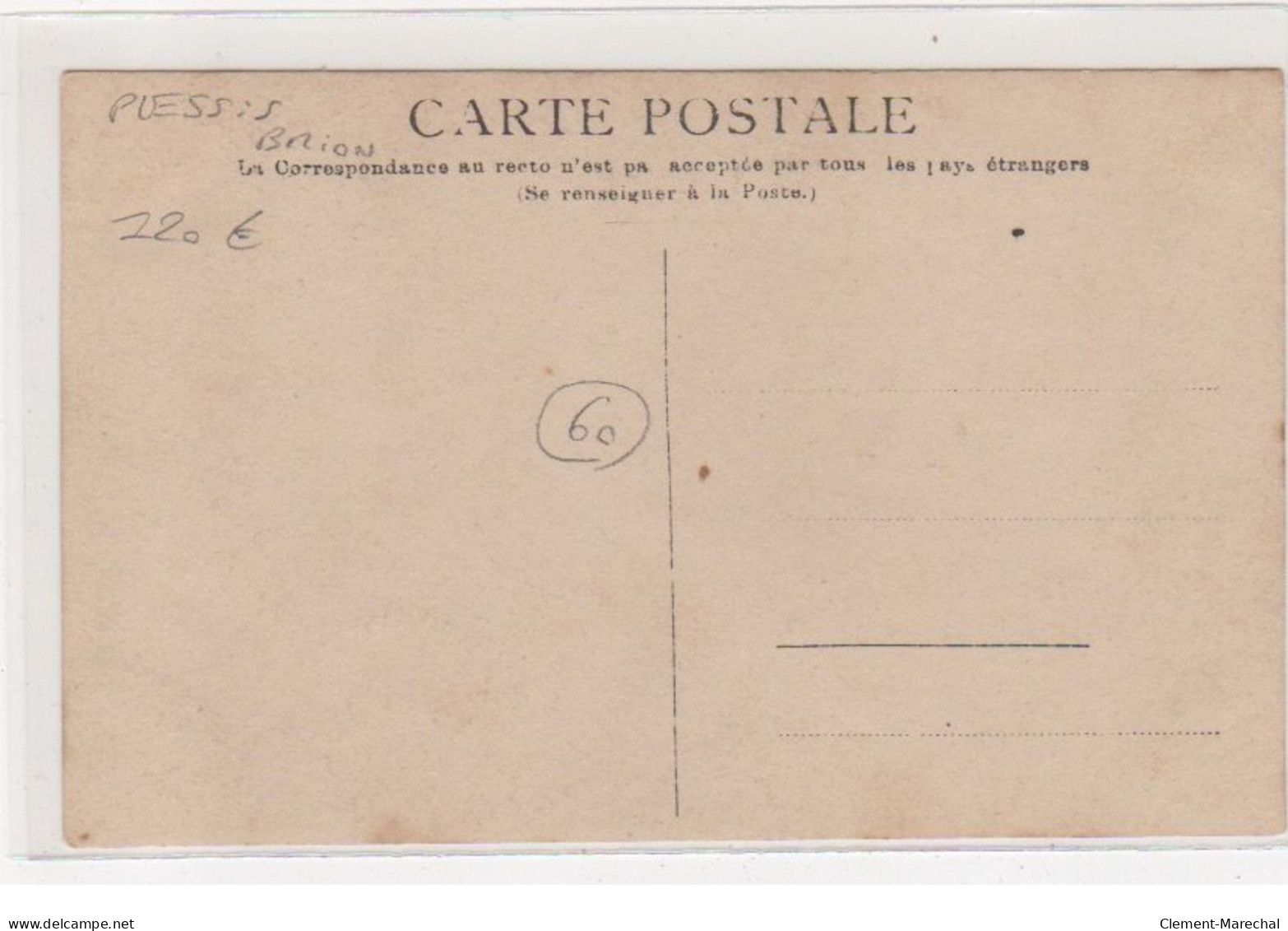 PLESIS BRION : Carte Photo - Très Bon état - Otros & Sin Clasificación