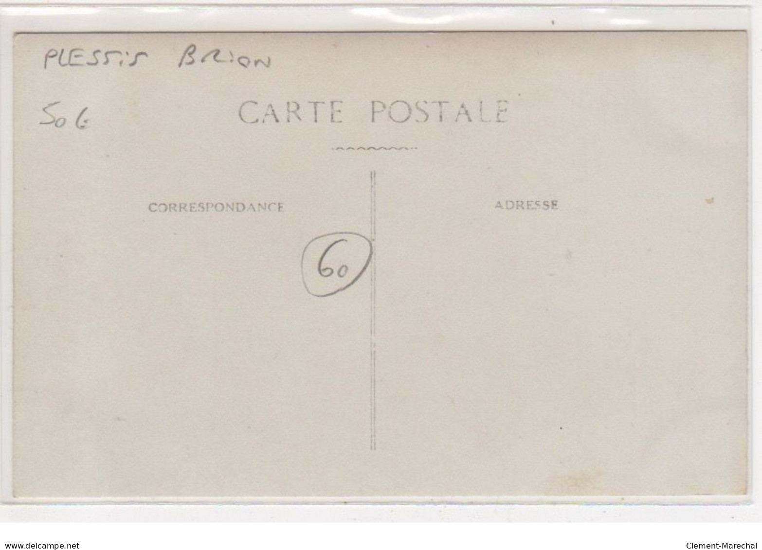 PLESIS BRION : Carte Photo - Très Bon état - Other & Unclassified