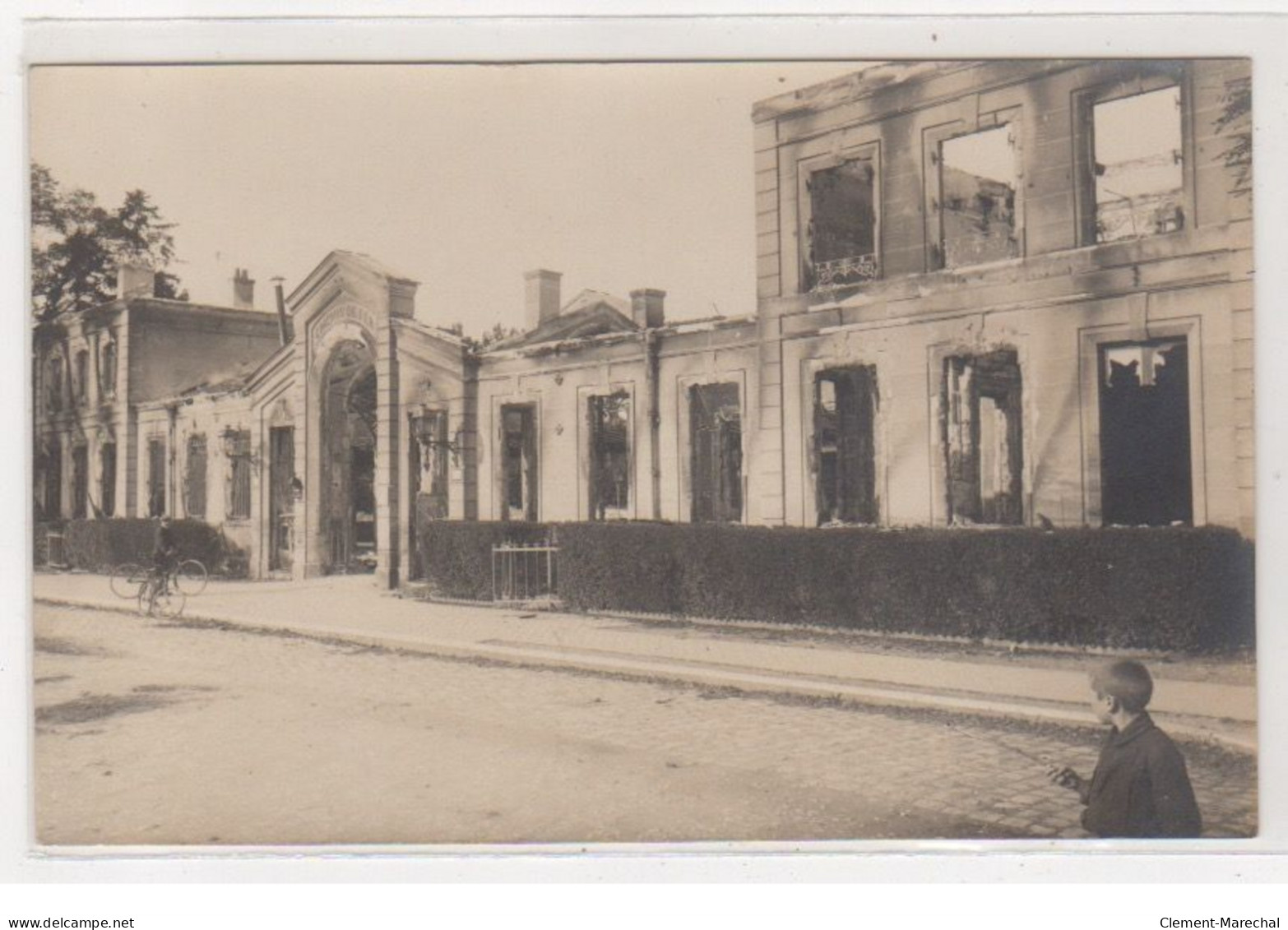 SENLIS : Carte Photo De La Gare En Ruine - Très Bon état - Senlis