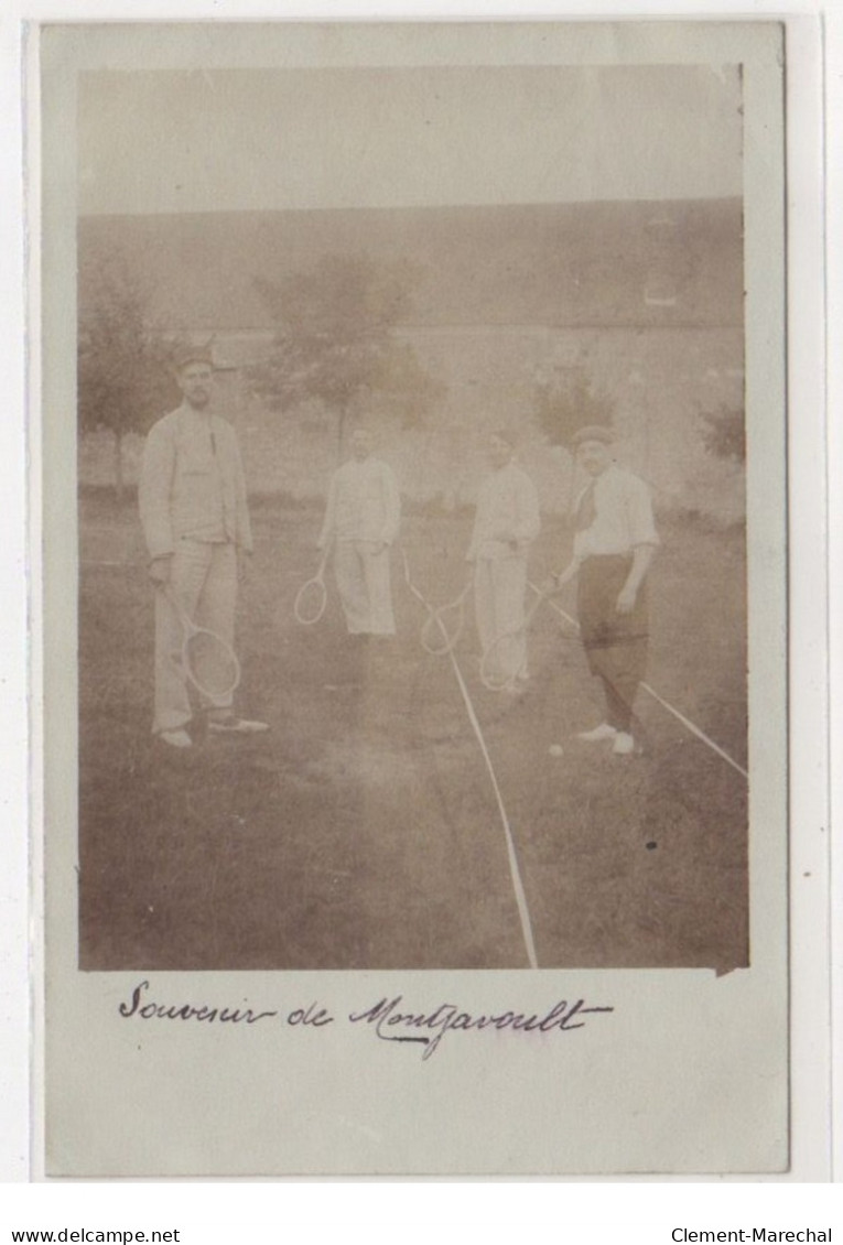 MONTJAVOULT : Carte Photo De Joueur De Longue Paume (sport De Raquettes) - Très Bon état - Montjavoult