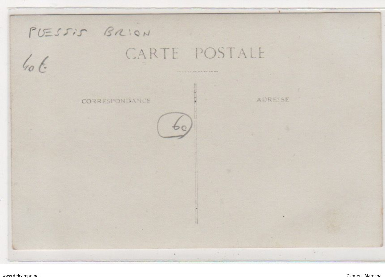 PLESIS BRION : Carte Photo - Très Bon état - Other & Unclassified