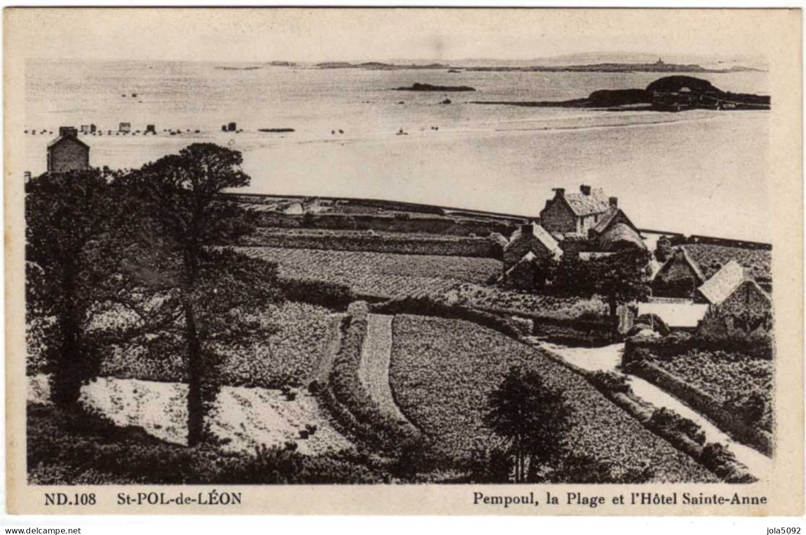 29 / SAINT-POL-DE-LEON - Pempoul - La Plage Et L'Hôtel Sainte-Anne - Saint-Pol-de-Léon