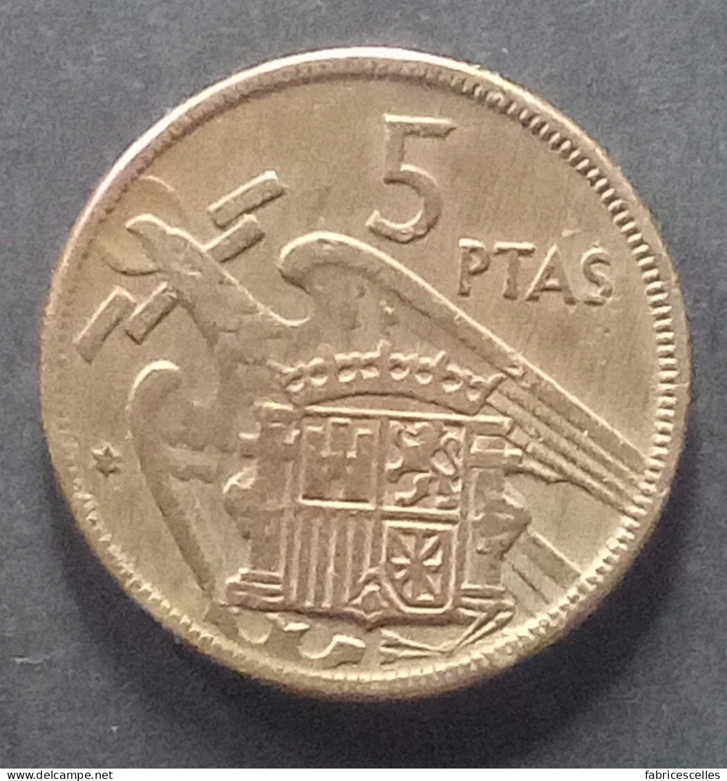 Espagne - Pièce De 5 Pesetas 1957 (Franco) - 5 Pesetas