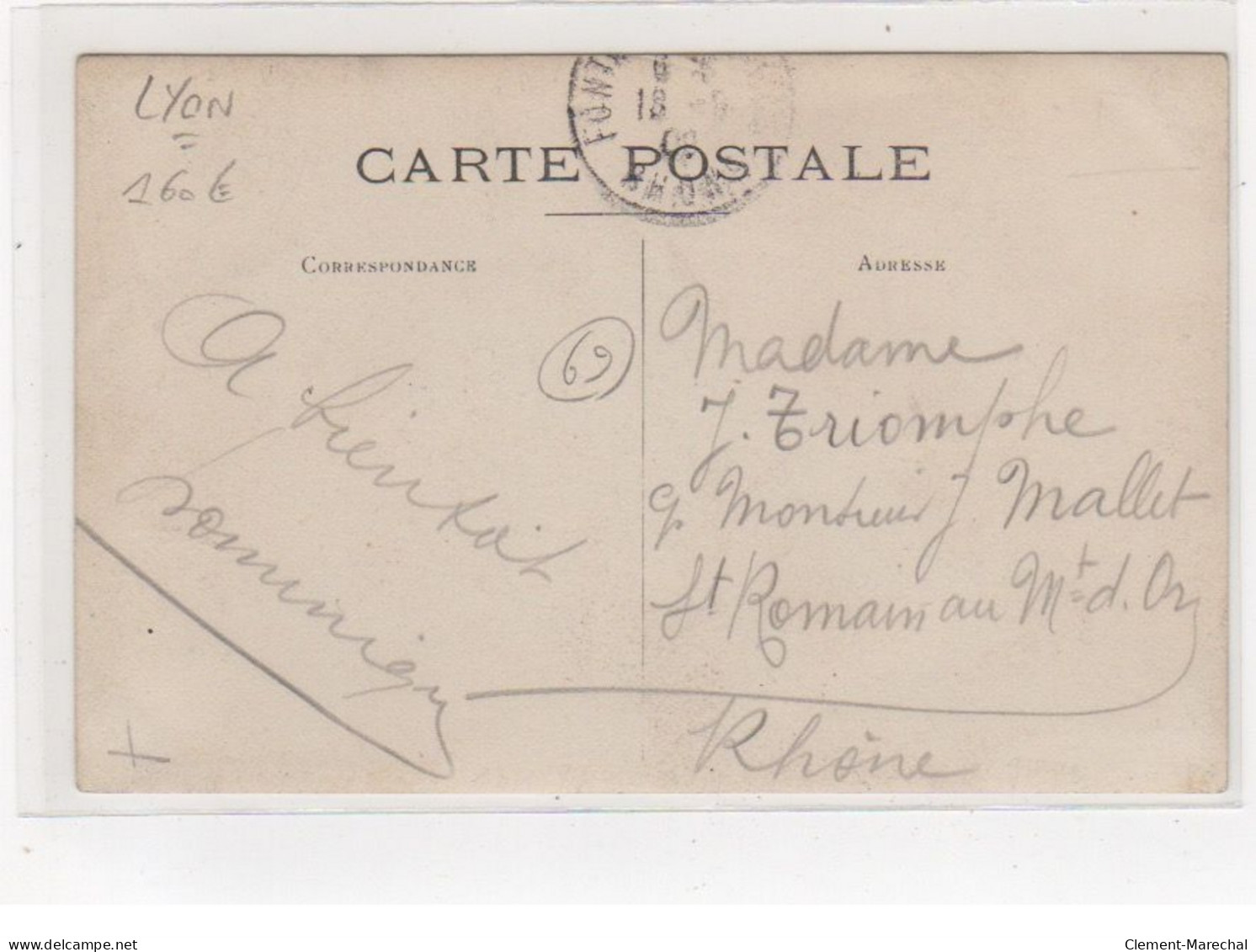 LYON : Carte Photo De La Lampisterie - Ferblanterie (cachet De Lyon-Vaise) - Très Bon état - Autres & Non Classés