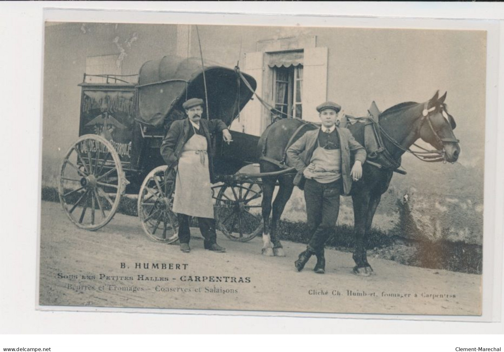 CARPENTRAS - B. Humbert - Sous Les Petites Halles - Beurres Et Fromages - Conserves Et Salaisons - Très Bon état - Carpentras