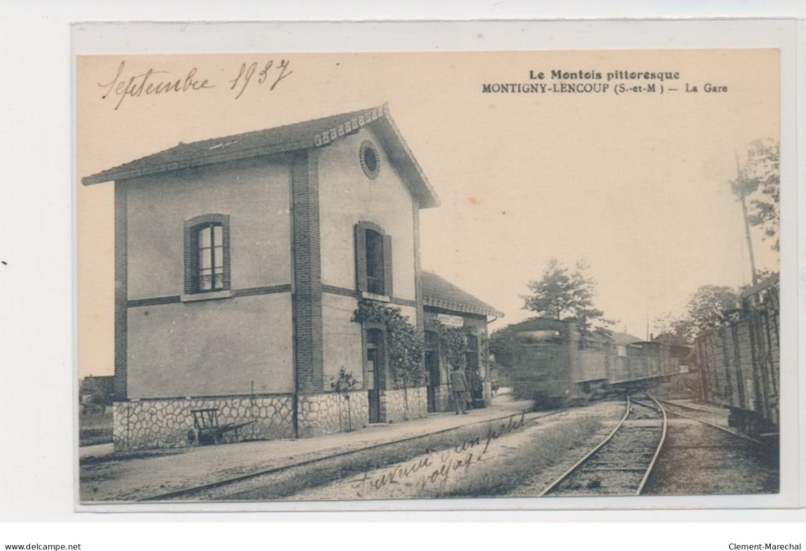 MONTIGNY LENCOUP - La Gare - Très Bon état - Autres & Non Classés