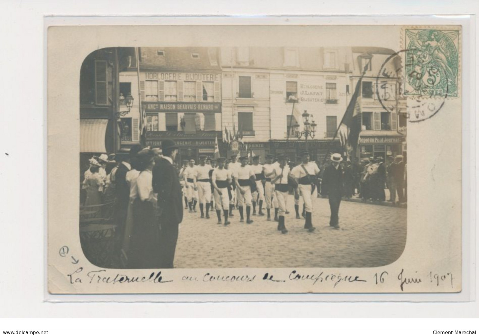 COMPIEGNE - Carte Photo - La Fraternelle - Concours - état - Compiegne