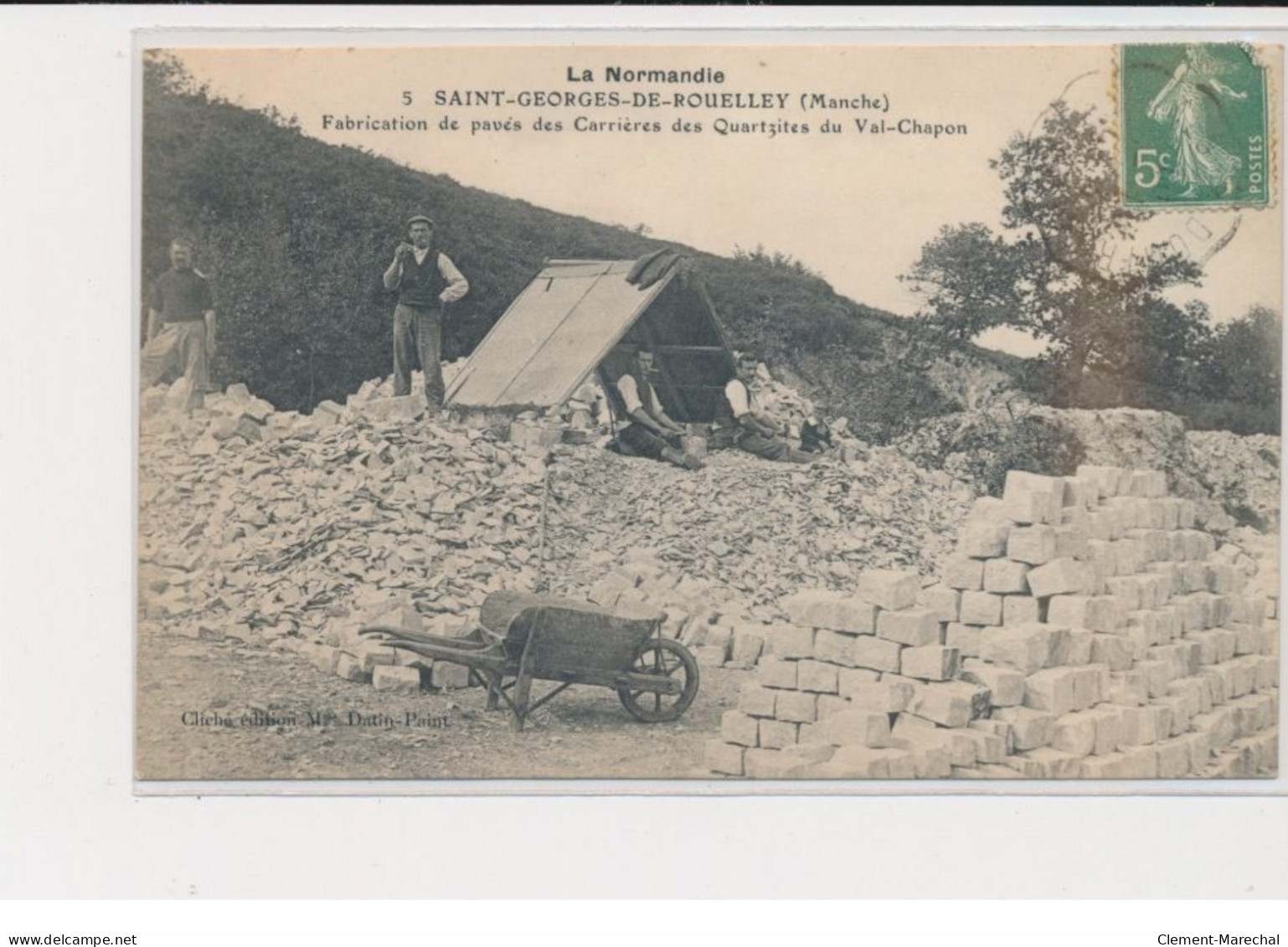 SAINT GEORGES DE ROUELLEY - Fabrication De Pavés Des Carrières Des Quartzites Du Val-Chapon - Très Bon état - Other & Unclassified