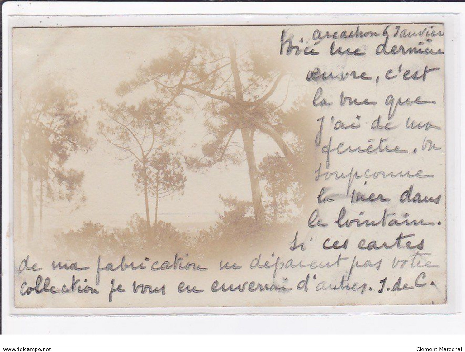 ARCACHON : Carte Photo (en 1900) - Très Bon état - Arcachon