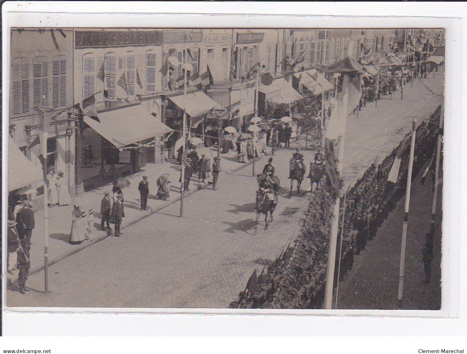 SAINT DIE : Carte Photo Des Fêtes Franco-américaines - Bon état (traces) - Saint Die