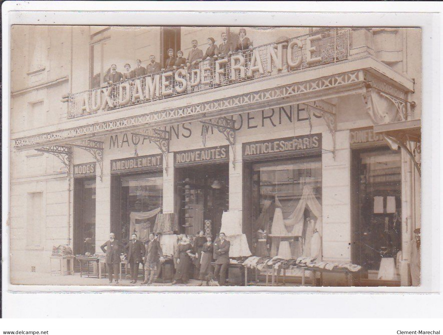 ORANGE : Carte Photo Du Magasin De Modes "aux Dames De France" - Très Bon état - Orange