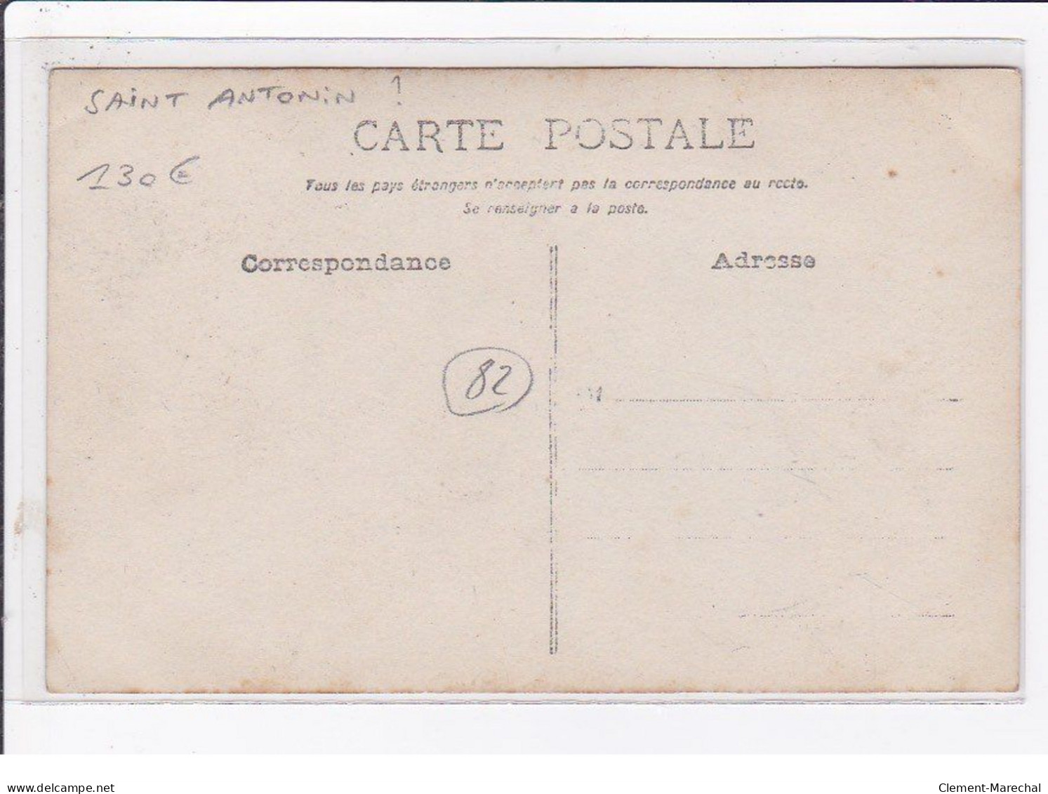 TOULOUSE : Carte Photo De La Pharmacie DELEHAYE (DELBOS)- Très Bon état - Saint Antonin Noble Val