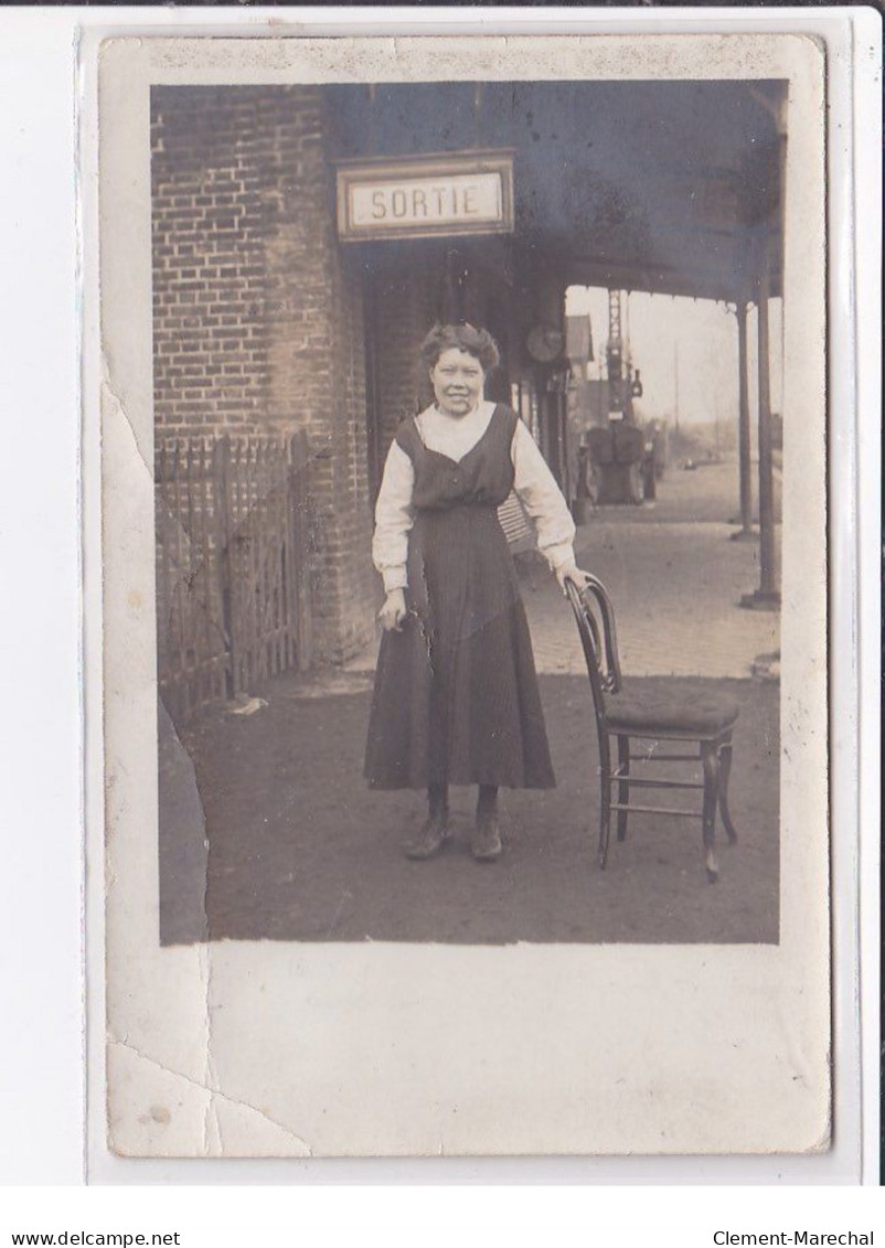 CAMON ? : Carte Photo De La Gare - état - Andere & Zonder Classificatie