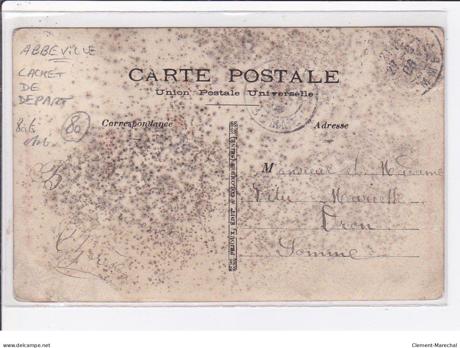 ABBEVILLE : Carte Photo D'un Magasin De Mode - état (traces Au Dos) - Abbeville