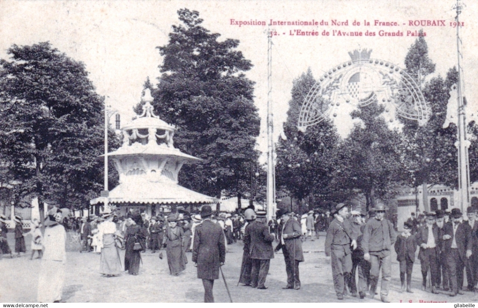 59 -   ROUBAIX - Exposition Internationale Du Nord De La France - L'entrée De L'avenue Des Grands Palais - Roubaix