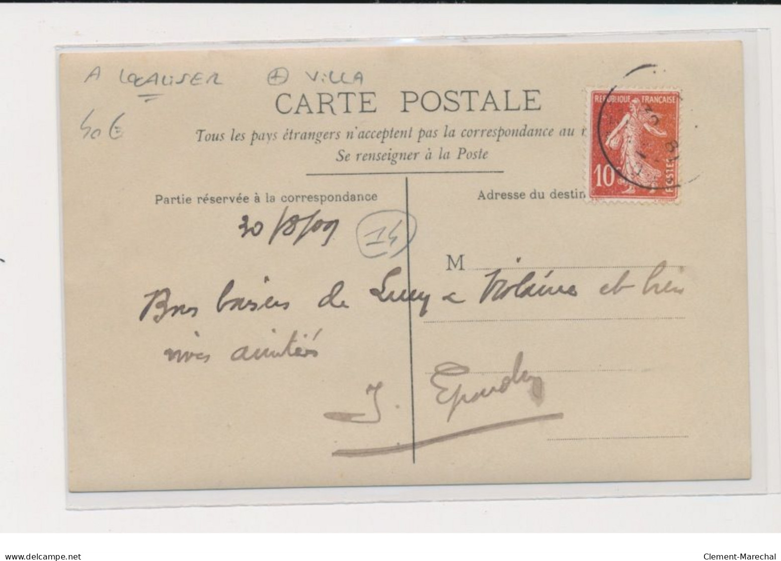 Carte Photo - Villa - Très Bon état - Autres & Non Classés