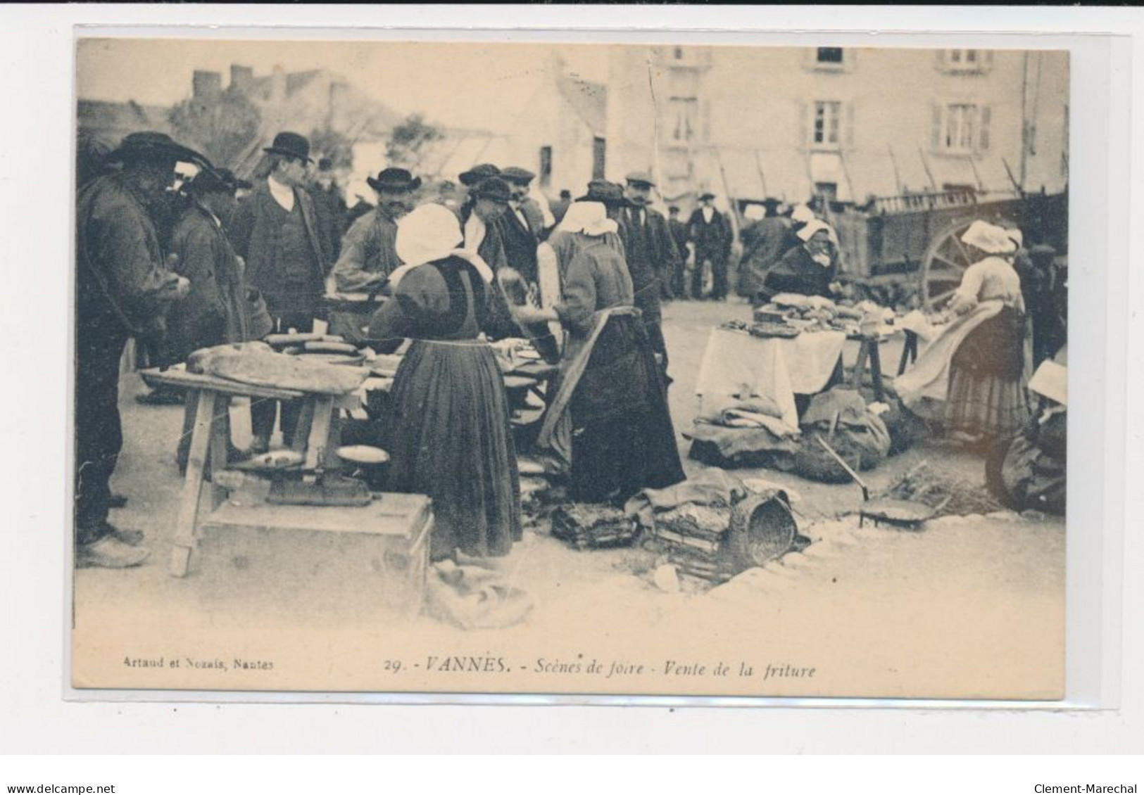 VANNES - Scène De Foire - Vente De La Friture - Très Bon état - Vannes