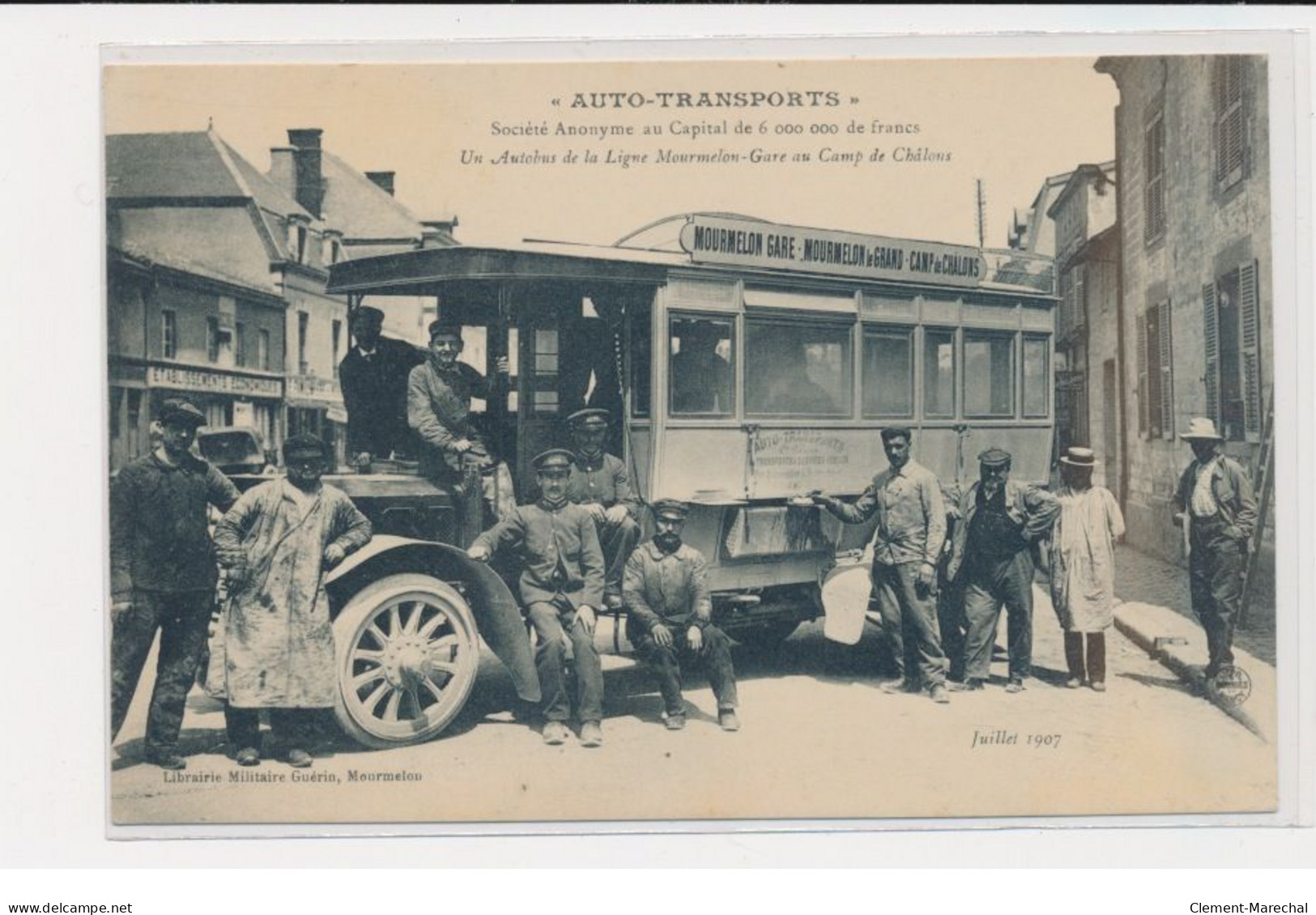 CHALONS SUR MARNE - Auto-Transports - Un Autobus De La Ligne Mourmelon-Gare Au Camp De Châlons - Très Bon état - Châlons-sur-Marne