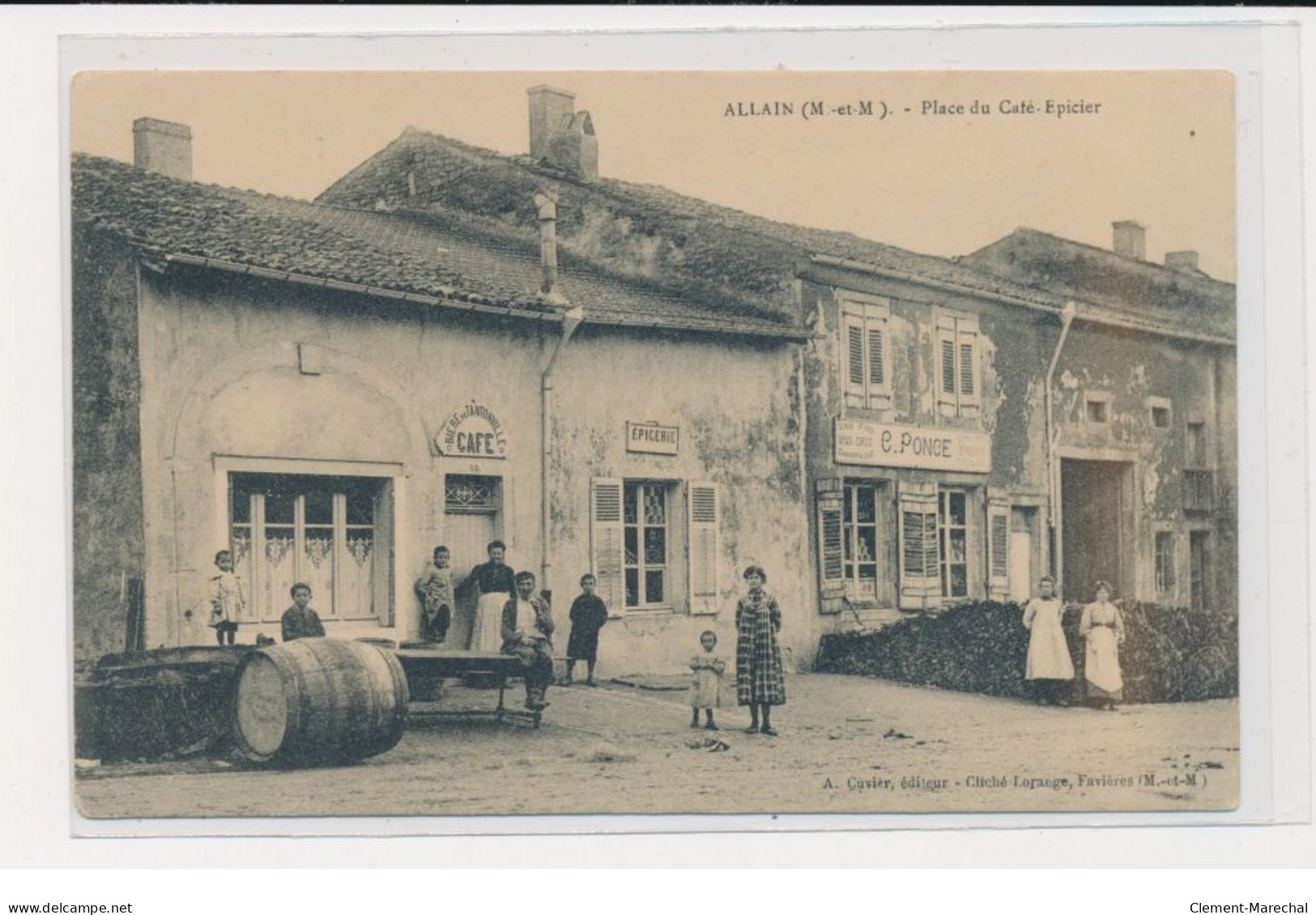 ALLAIN (M -et.M) Place Du Café - Epicier - Très Bon état - Autres & Non Classés