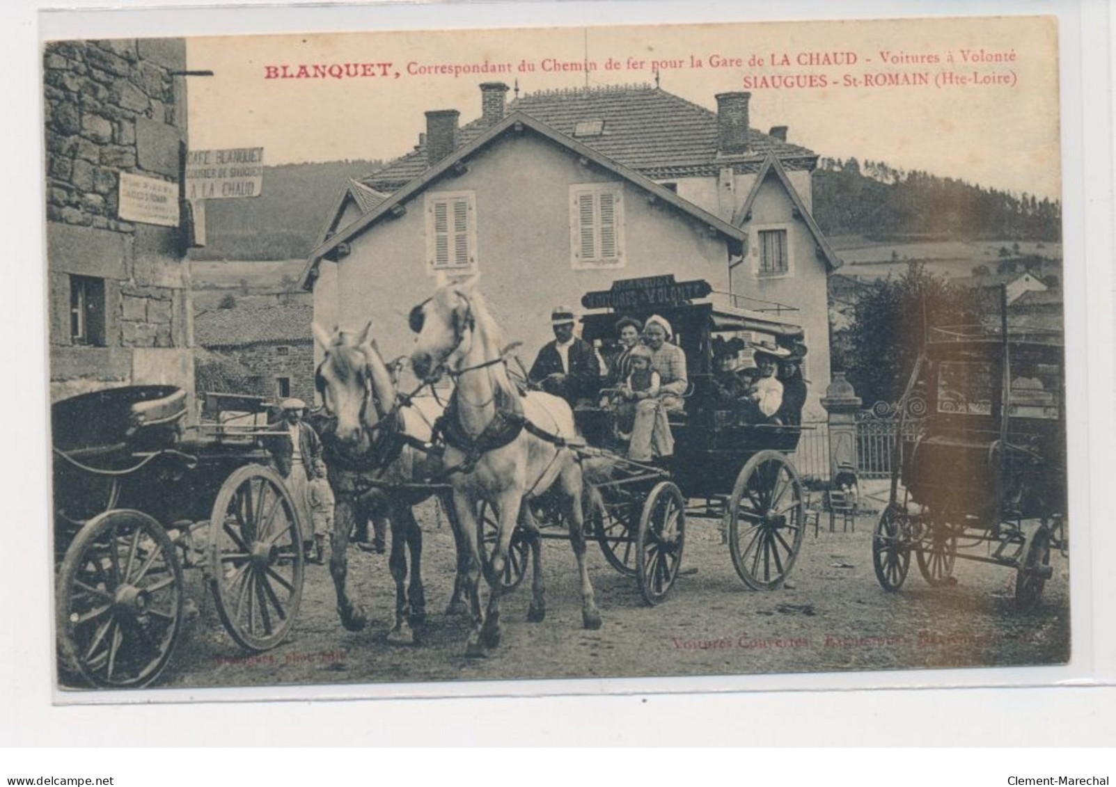 SIAUGUES SAINT ROMAIN - Blanquet - Correspondant Du Cheminde Fer Pour La Gare De La Chaud - Très Bon état - Other & Unclassified