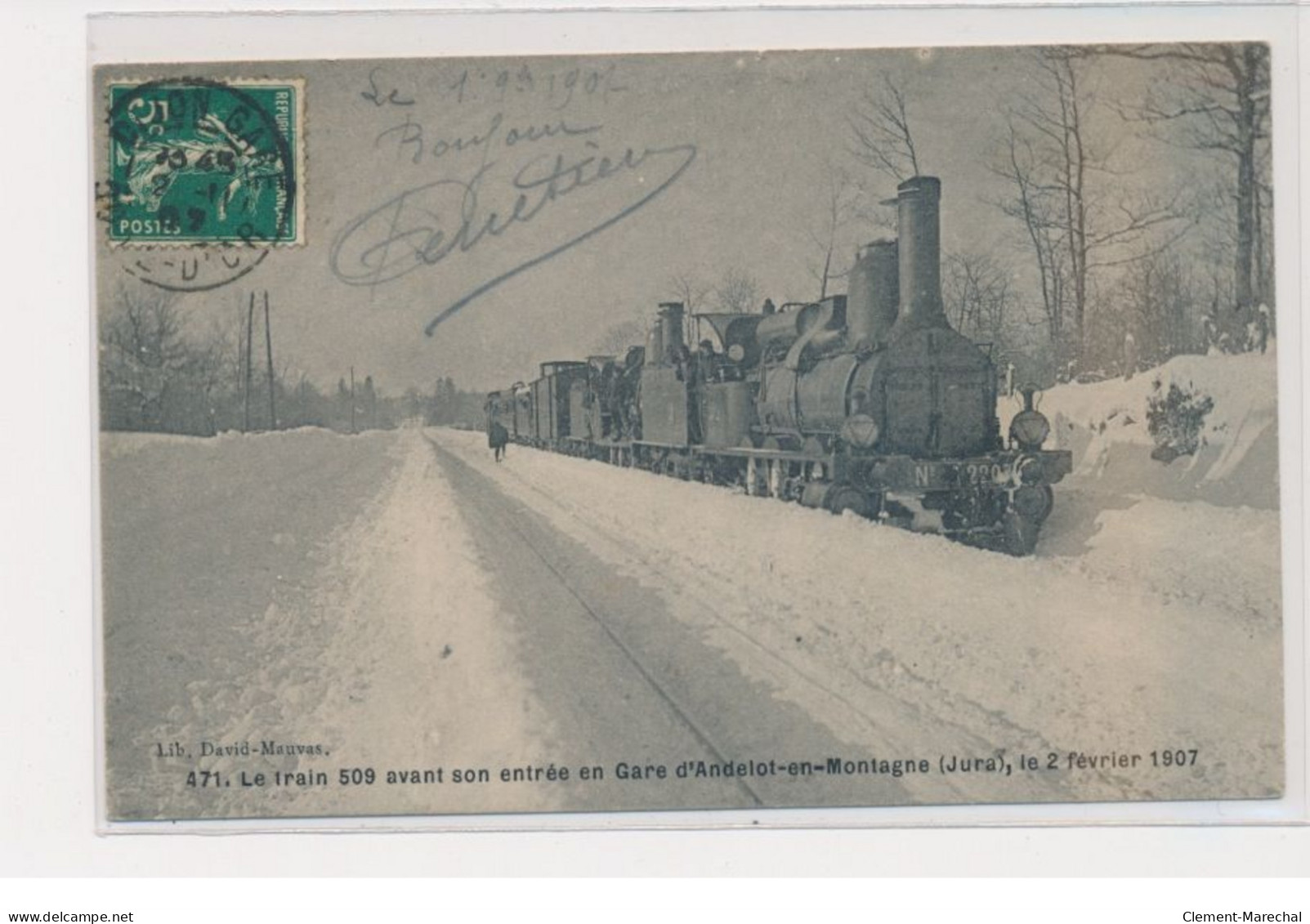 ANDELOT-EN-MONTAGNE - Le Train 509 Avant Son Entrée En Gare - Très Bon état - Otros & Sin Clasificación