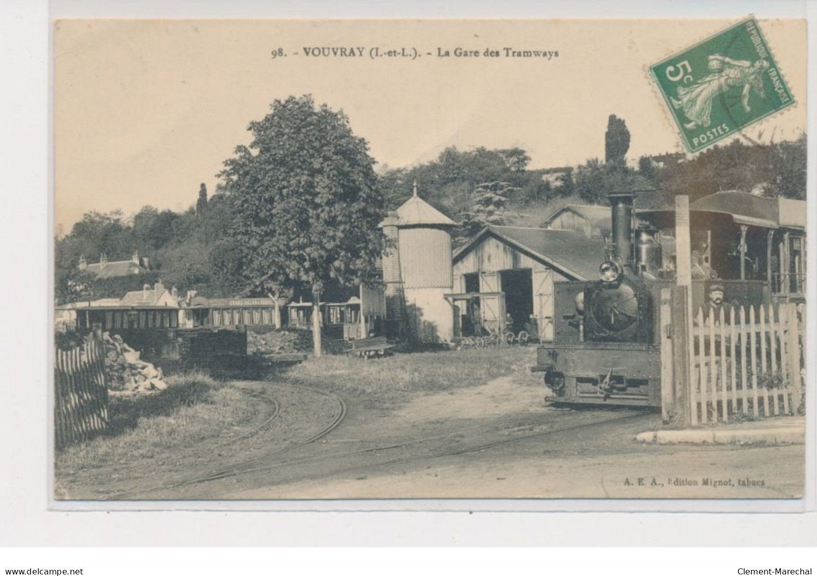 VOUVRAY - La Gare Des Tramways - Très Bon état - Vouvray