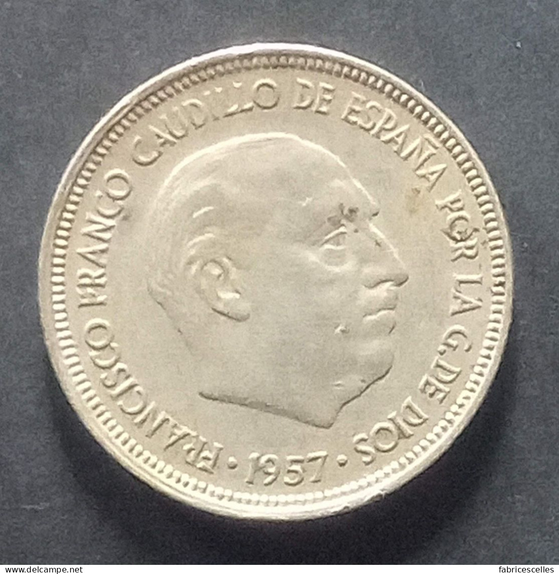 Espagne - Pièce De 5 Pesetas 1957 (Franco) - 5 Pesetas