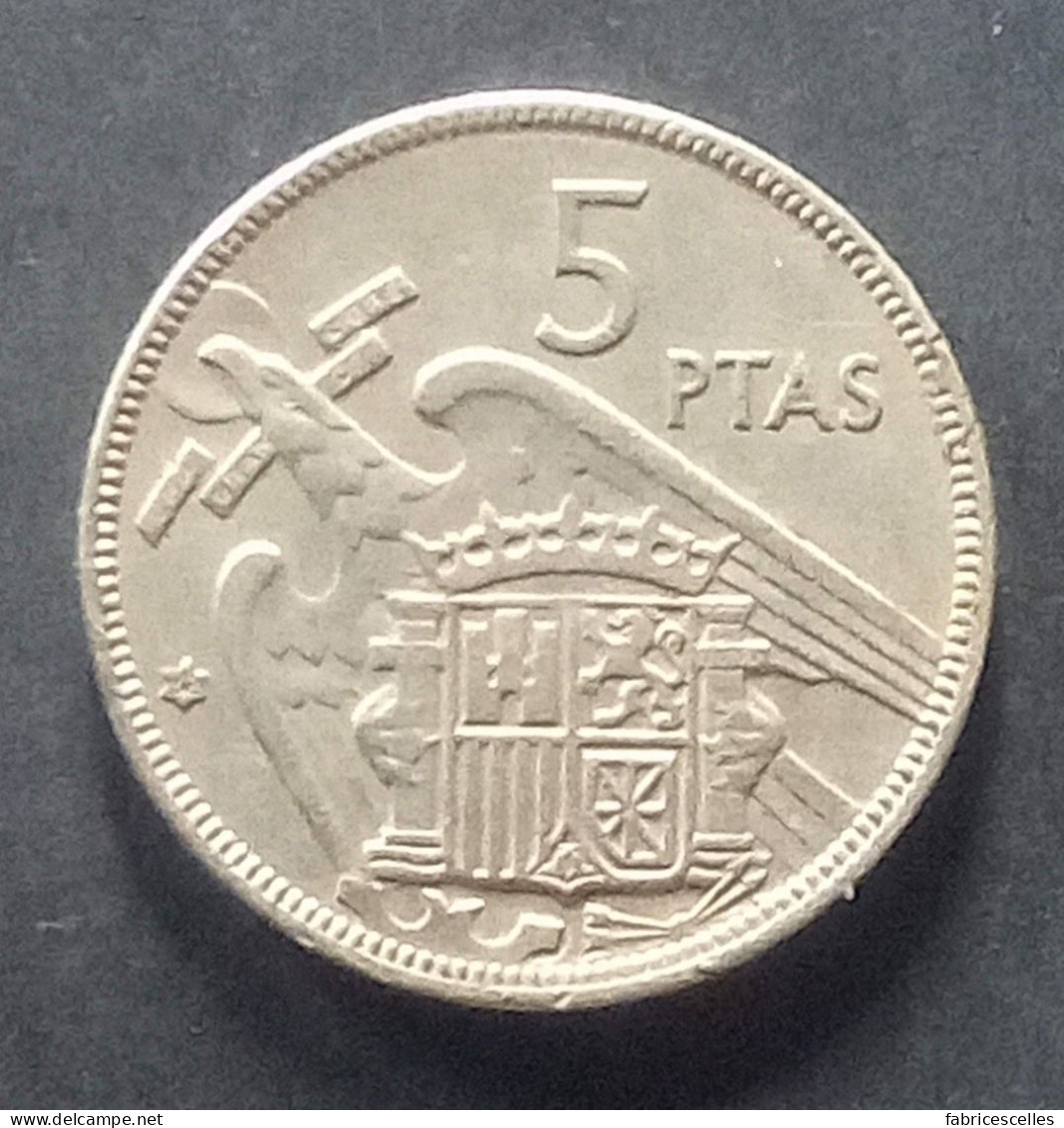 Espagne - Pièce De 5 Pesetas 1957 (Franco) - 5 Pesetas