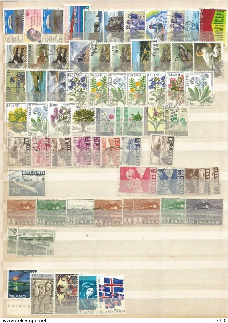 ISLAND Lot Of 170 Pcs Mainly Used Wit Some Mint INCLUDING Some Older + 1 Souvenir Sheet - Collections, Lots & Séries